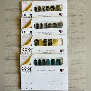 NWT Color Street Nail Polish Strips~  Lot Of 4! ✨